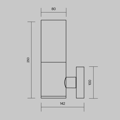 Уличный настенный светильник Outdoor O418WL-01B фото 10