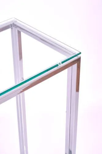 Консольный стол 1082-CS clear серебряный AllConsoles 100x25x80 фото 3