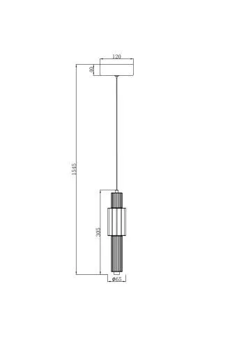 Подвесной светильник Maytoni MOD308PL-L9BL3K фото 4