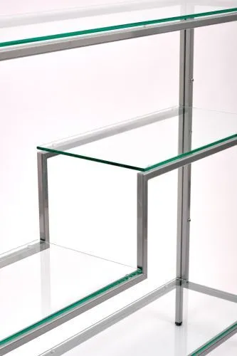 Консольный стол 1012-CS clear серебряный AllConsoles 100x25x80 фото 3