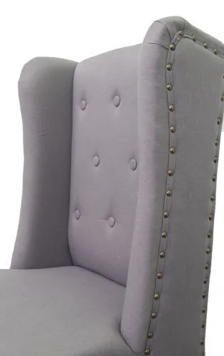 Стул мягкий барный Skipton grey ver.2, серый фото 2