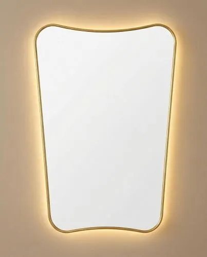 Sky M LED Gold Зеркало в раме с подсветкой