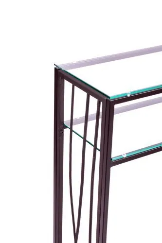 Консольный стол 1124-CB clear черный муар AllConsoles 80x25x80 фото 5