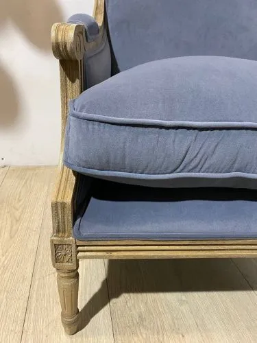 Кресло классическое Coolman sky grey голубовато-серый фото 10