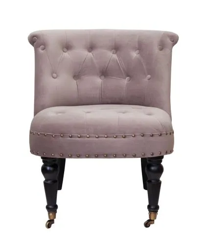 Кресло Aviana taupe velvet 5KS24026-T, пудровый