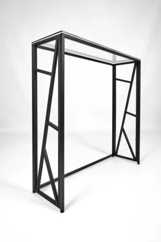Консольный стол 1104-CB clear черный муар AllConsoles 80x25x80 фото 3