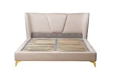Кровать Сиена(Siena) без мех.велюр бежевый Colt002 199*222*116см