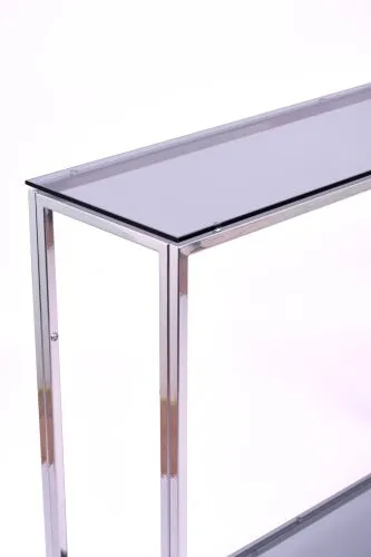 Консольный стол 1082-CS grey серебряный AllConsoles 100x25x80 фото 3