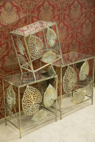 Столик интерьерный с зеркальной столешницей 53x33x60см фото 5