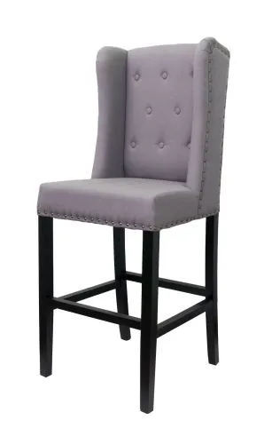 Стул мягкий барный Skipton grey ver.2, серый фото 3