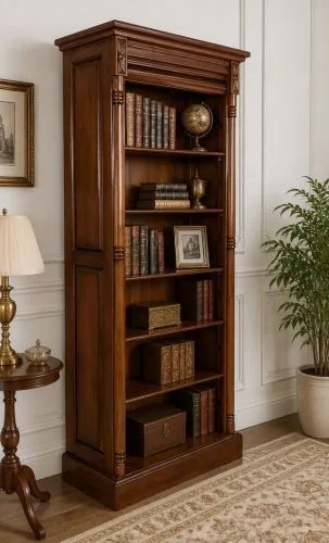 Стеллаж книжный Шератон CB15/180 (орех, 85х36х180 см) фото 2