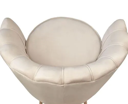 Кресло ракушка Pearl beige, бежевый 75*75*85 см фото 5