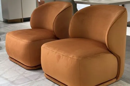 Кресло Капри Базовая(Capri Basic), велюр терракотовый Colt006-TER 80*90*82см фото 3