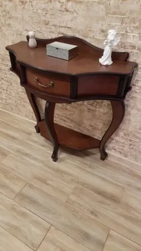 Консоль с ящиками в цвете орех 86*30*80 см фото 16