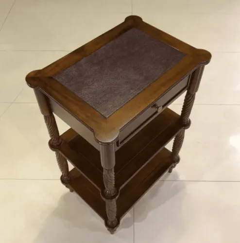 Тумба-этажерка из массива 15351 BROWN орех, 55х40х85 см фото 6