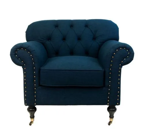 Классическое кресло Kavita dark blue, синий / 91*86*99 см фото 2