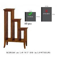Подставка-лесенка под CD диски из массива RCDPLS60-M (орех), 49х17х80 см