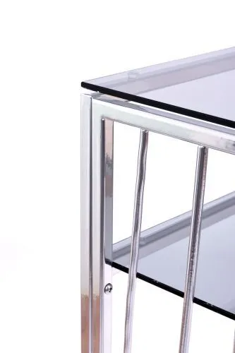 Консольный стол 1124-CS grey серебряный AllConsoles 80x25x80 фото 7