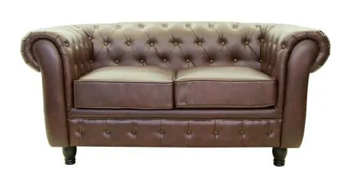 Кожаный двухместный диван CHESTERFIELD, 77*85*157 см