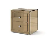 Тумба зеркальная с ящиками, бронза 51*52*41 см