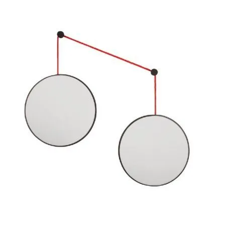 Balance S Black 2 зеркала по 30см  на красном шнуре