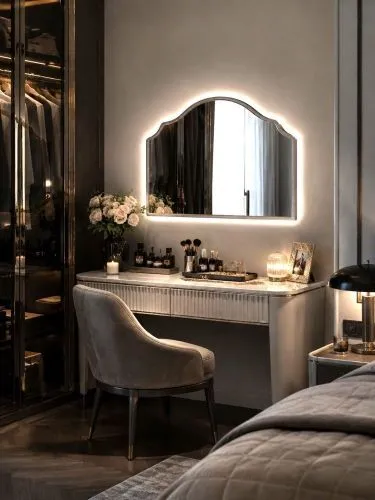 Antika L LED Silver Зеркало в раме с подсветкой