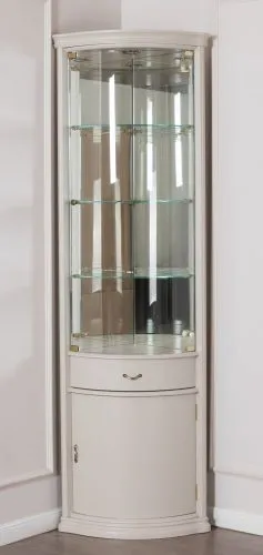 Угловая витрина 934 Vainilla Disemobel 206*47*47 см