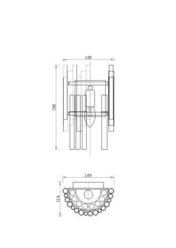 Настенный светильник (бра) Maytoni MOD135WL-01BS фото 4