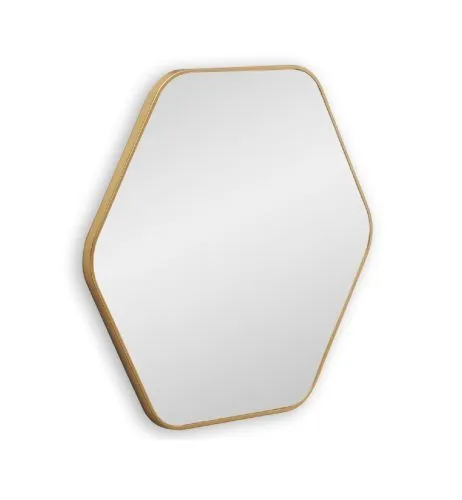 Hexagon S Gold Зеркало в тонкой раме Smal фото 2