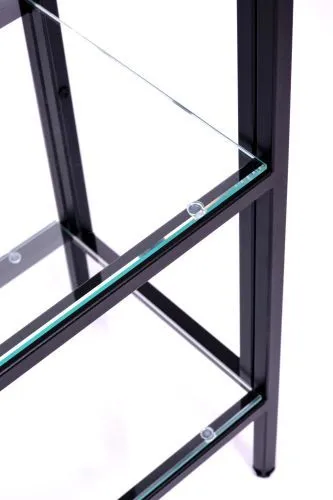 Консольный стол 1012-CB clear черный муар AllConsoles 100x25x80 фото 3