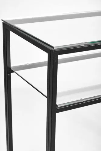 Консольный стол 1043-CB clear черный муар AllConsoles 80x35x80 фото 8
