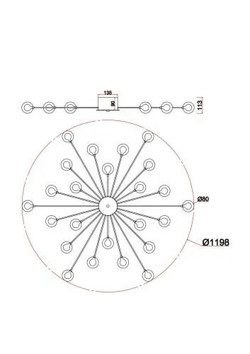 Потолочный светильник Freya FR5242CL-24BS1 фото 17