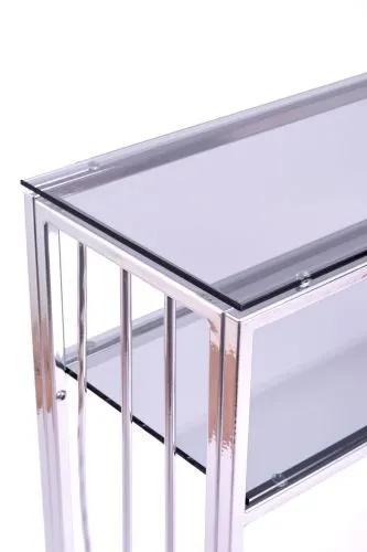Консольный стол 1122-CS grey серебряный AllConsoles 100x25x80 фото 6