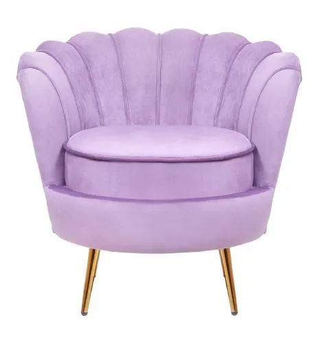 Кресло ракушка фиолетовое Pearl purple 75*75*85 см