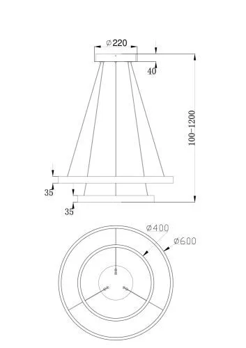 Подвесной светильник Maytoni MOD058PL-L55W4K фото 6