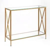 Консольный стол 1031-CG clear золотой AllConsoles 100x35x80