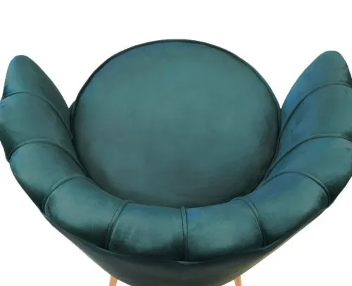 Кресло ракушка Pearl marine Сине-зеленый 75*75*85 см фото 6