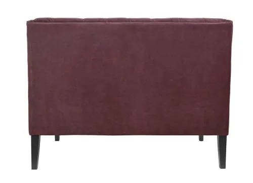Двухместный диванчик SOMMET BROWN RED, бордовый фото 3