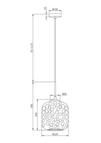 Подвесной светильник Maytoni MOD001PL-01CFL фото 4