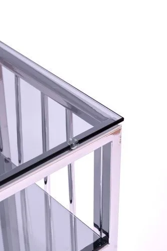 Консольный стол 1124-CS grey серебряный AllConsoles 80x25x80 фото 4