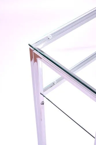 Консольный стол 1044-CS clear серебряный AllConsoles 80x25x80 фото 3