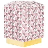 Пуф Оскар / Berlingot Rose, розовый с золотом