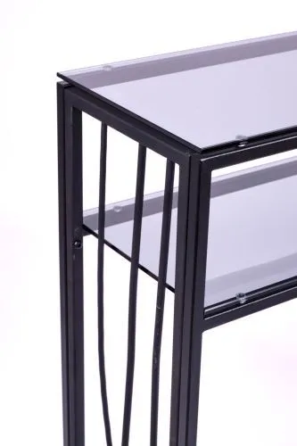 Консольный стол 1124-CB grey черный муар AllConsoles 80x25x80 фото 2