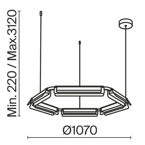 Подвесной светильник Maytoni MOD296PL-L60BS3K фото 9