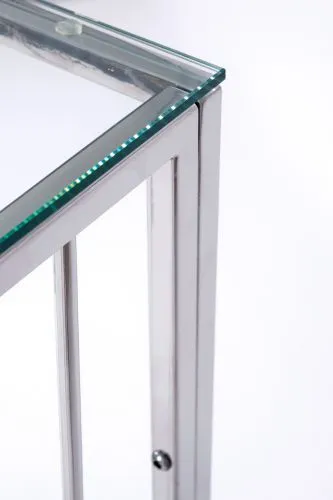 Консольный стол 1021-CS clear серебряный AllConsoles 100x35x80 фото 4