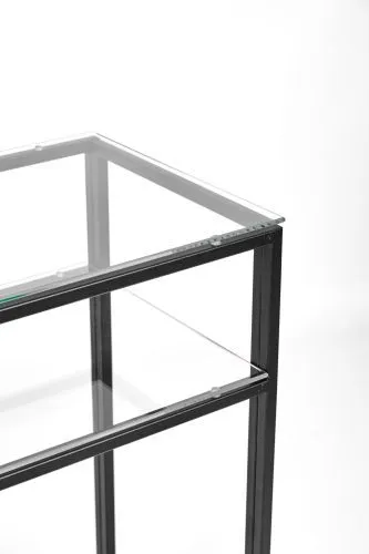 Консольный стол 1043-CB clear черный муар AllConsoles 80x35x80 фото 2