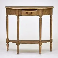 Консоль полукруглая H834 Marcel & Chateau, 76*35*84 см, шато винтаж