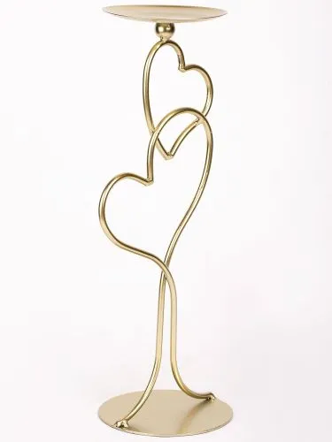 Подсвечник Два сердца 12х11х30см фото 5