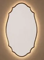 Antika Oval LED Bronze Зеркало в раме с подсветкой