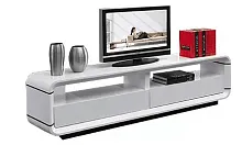 ТВ-тумба Opus белый, два ящика, глянцевая эмаль 180*45*h45 см